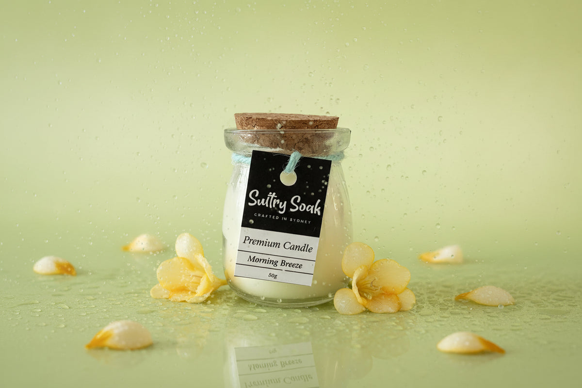 Morning Breeze Milk Bottle Candle