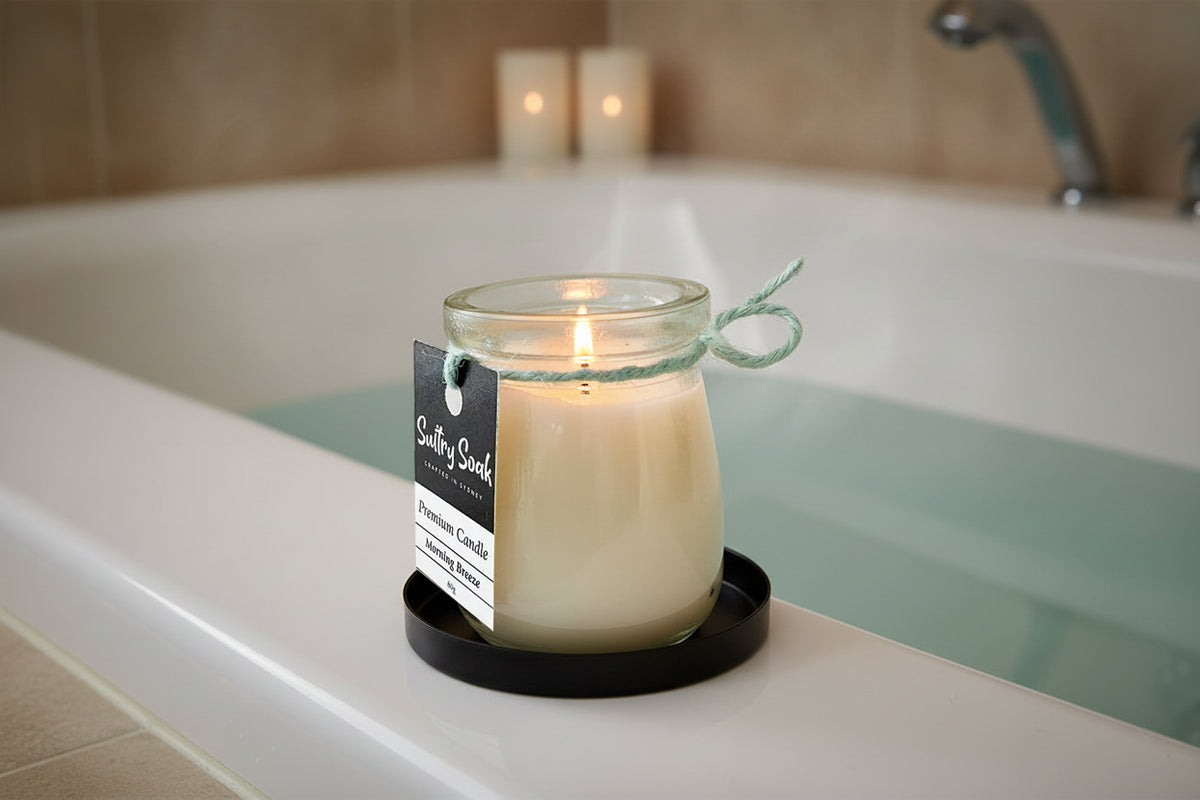 Morning Breeze Milk Bottle Candle