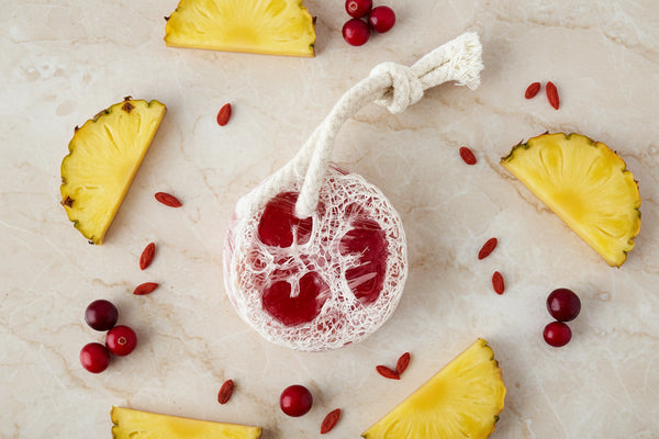 Berry Bloom Loofah Soap Bar